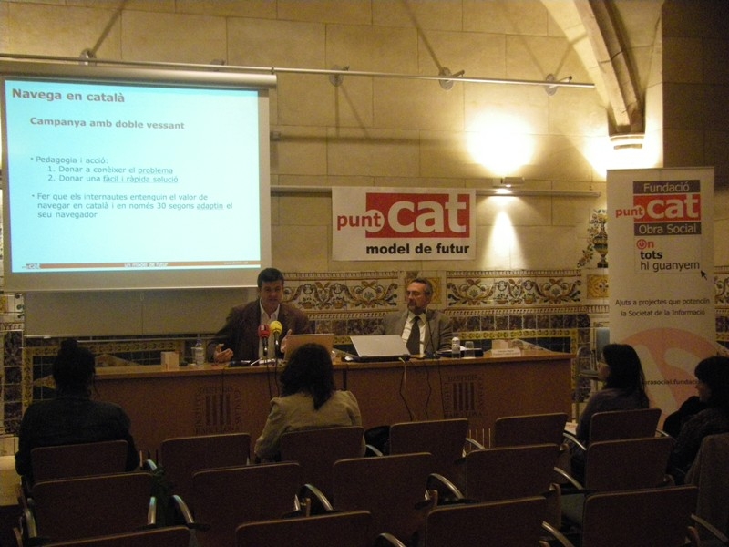 Jordi Iparraguirre i Salvador Alegret, director i president de la Fundació puntCAT