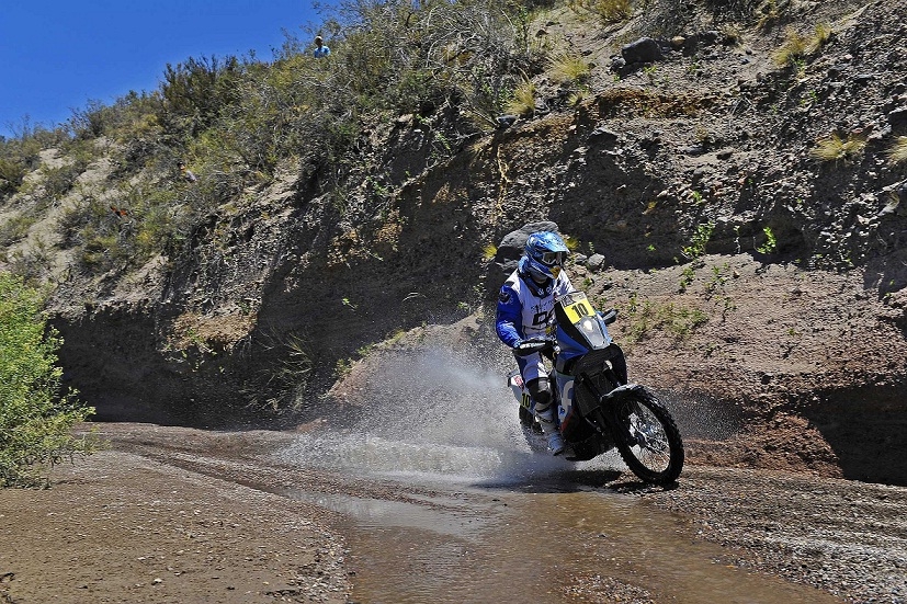 Jordi Viladoms durant la 3a etapa del Dakar