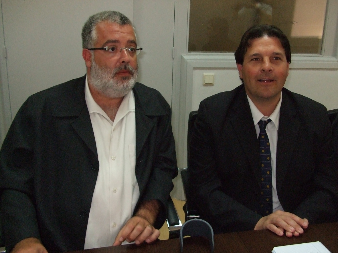 Els presidents dels Consells Comarcals de l´Anoia i del Bages, Xavier Boquete i Cristòfol Gimeno