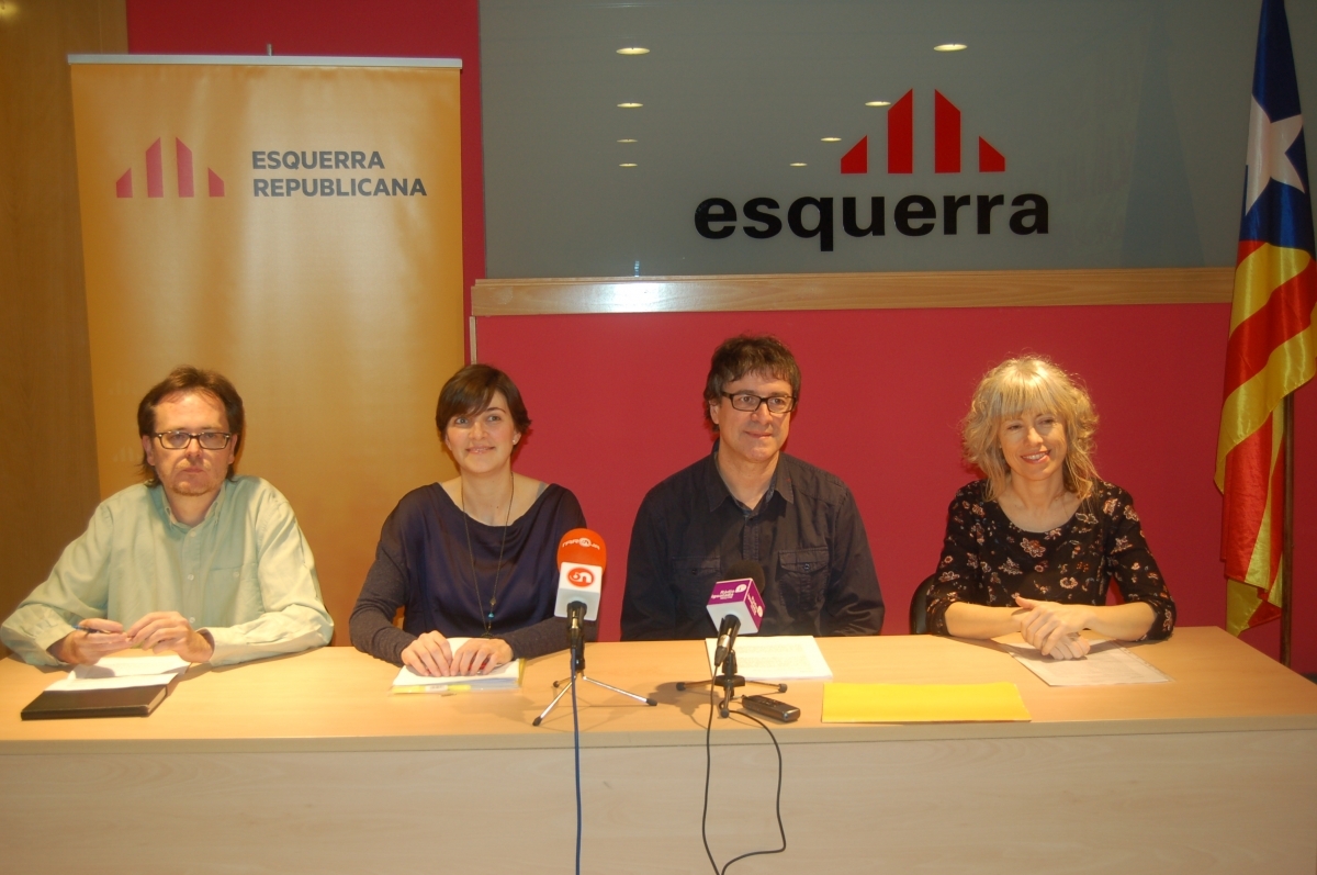 Part de l'equip d'ERC, aquest dilluns