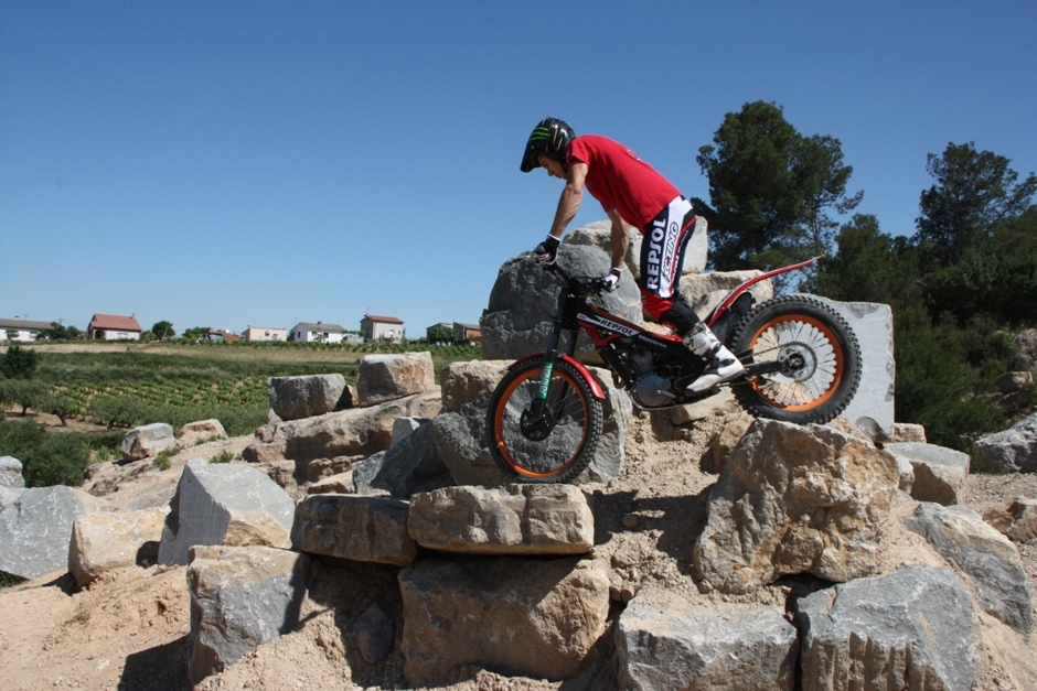 Toni Bou, en uns entrenaments a Piera