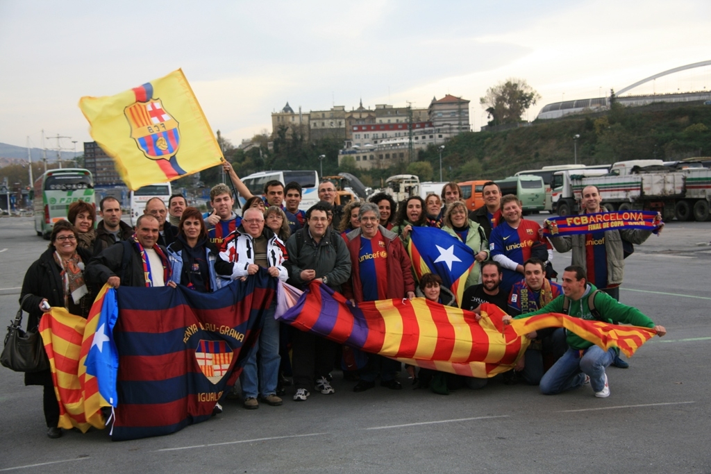 La Penya Blaugrana d'Igualada a San Mamés