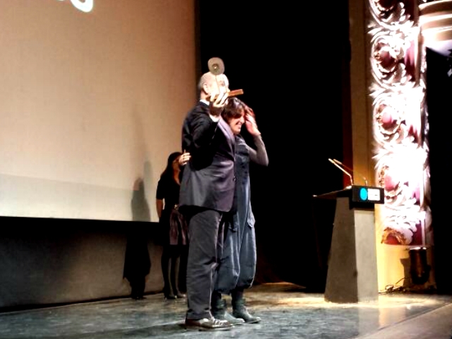 Antoni Resines recollint el premi d'honor a la trajectòria. Foto:@FestivalZoom
