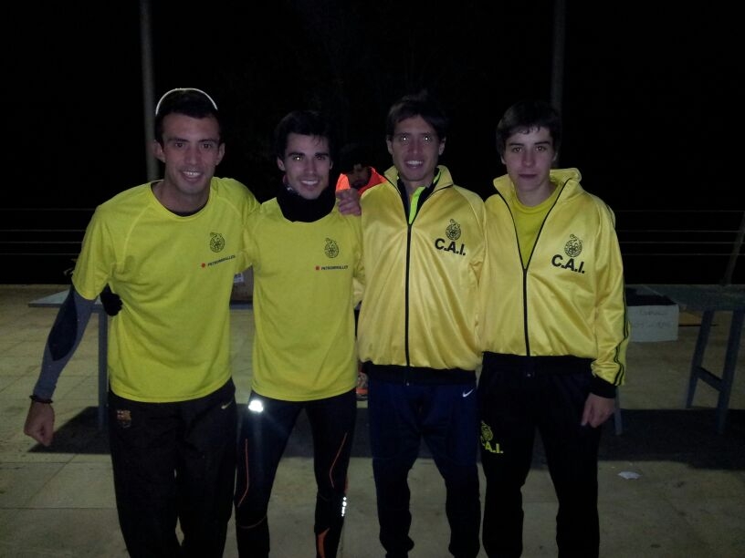 Els quatre atletes participants a la Fenexy Night Race