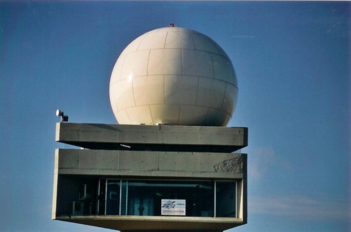 El radar de l'estació de La Panadella