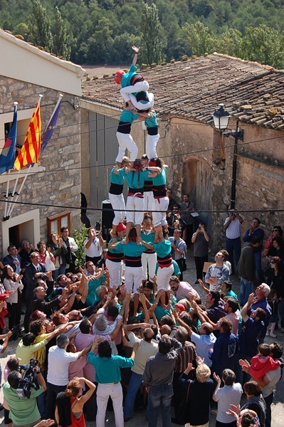 Castellers de Vilafranca, en l'homenatge del 2009