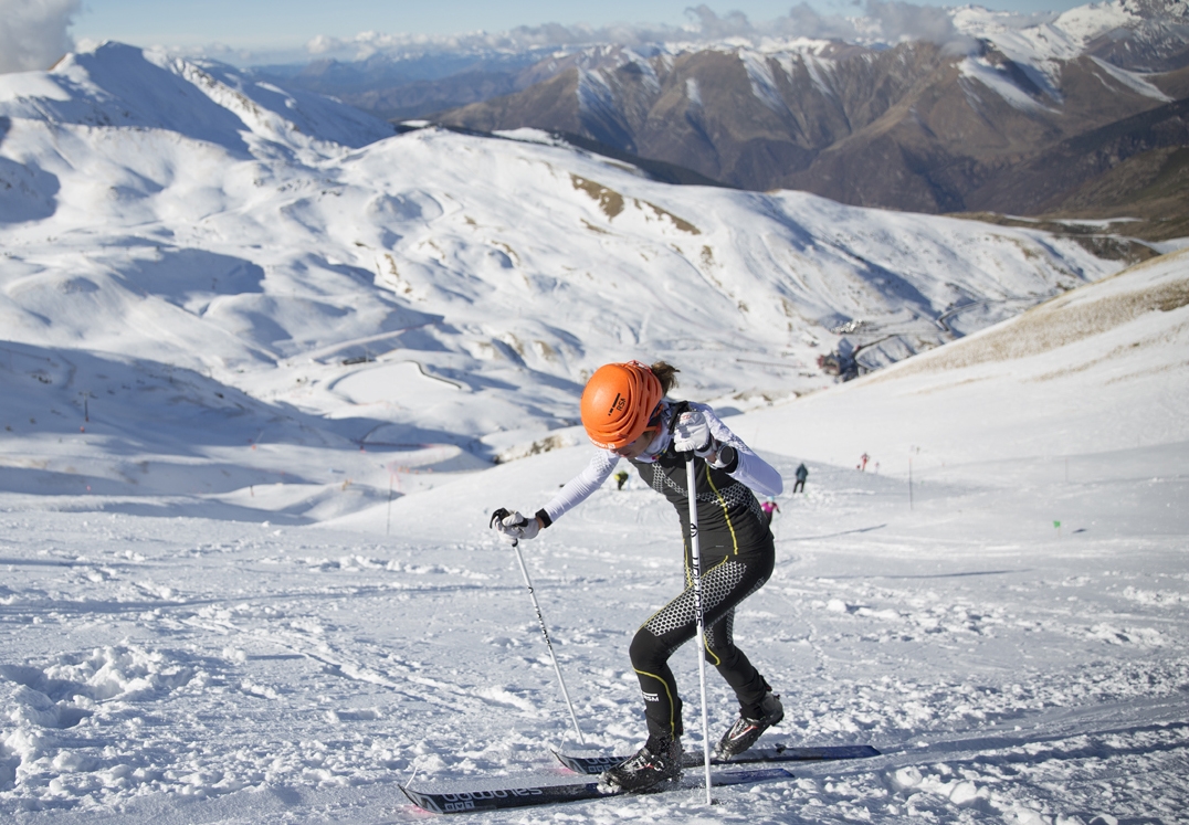 L'esquiadora, en una prova el 2016 a la Vall de Boí