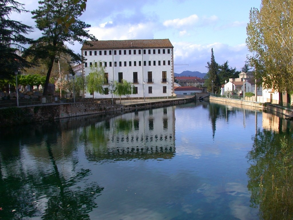 La bassa i el Museu Mol&iacute; Paperer de Capellades