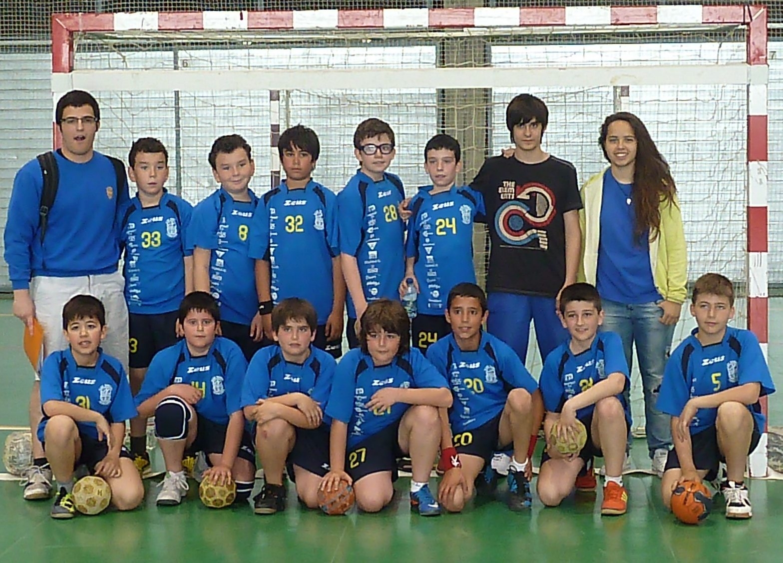 L'equip de l'Aleví mixt del CHI