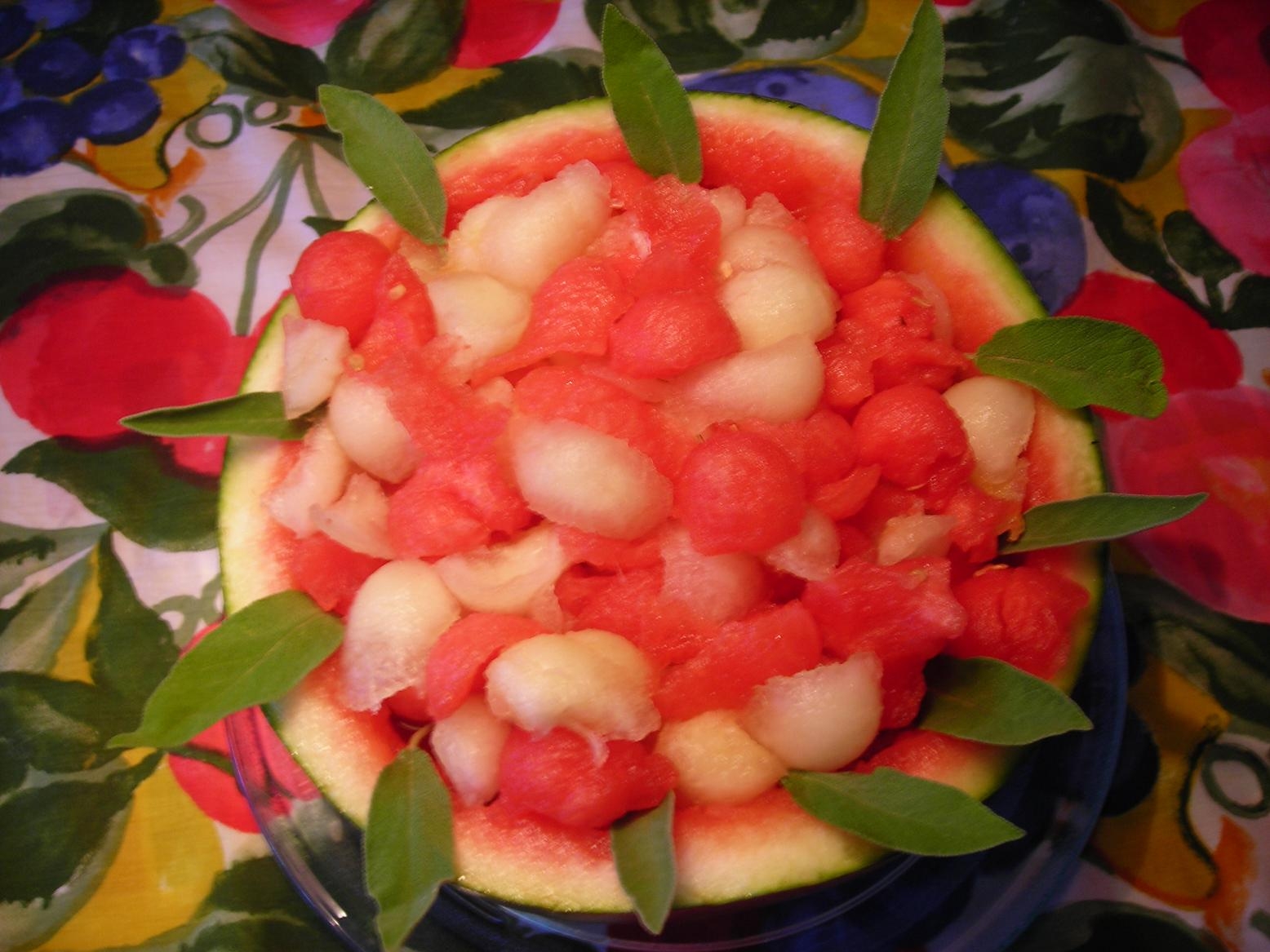 Postres de síndria i meló