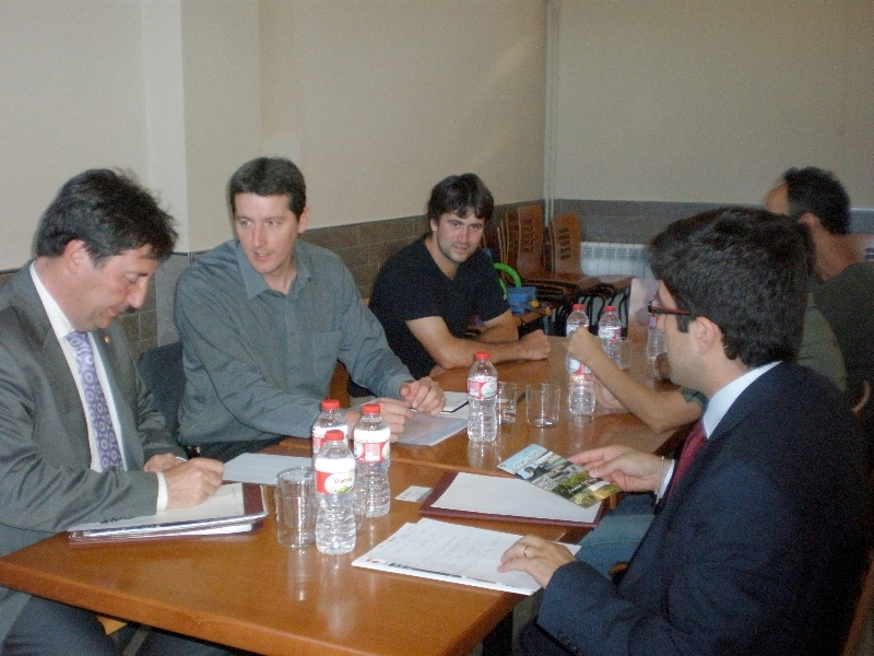 Jordi Moltó es reuneix amb l'equip de govern de Calonge de Segarra