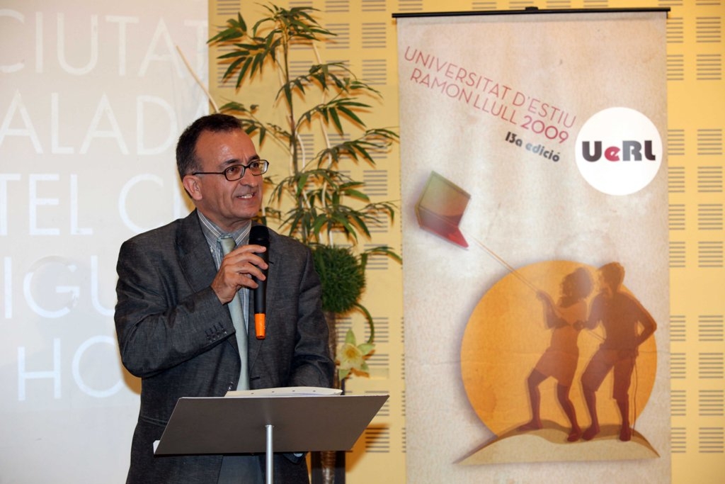 El president de la Universitat d'Estiu, Joaquim Solé - foto M.Hidalgo