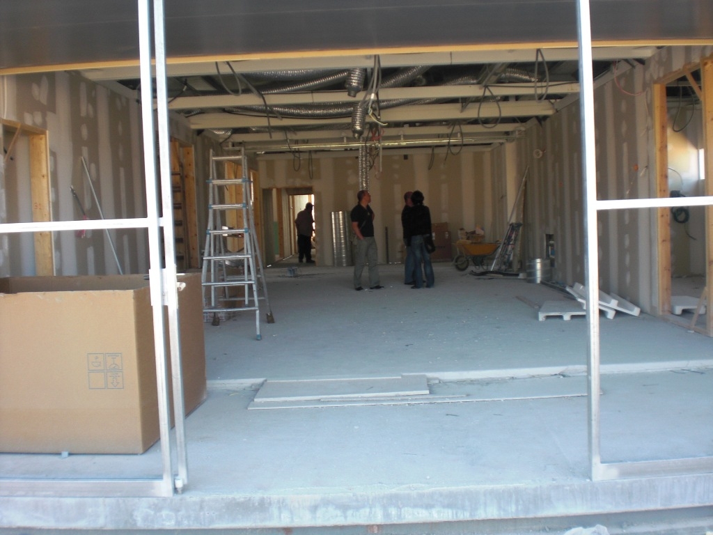 Vista de les obres a la Llar