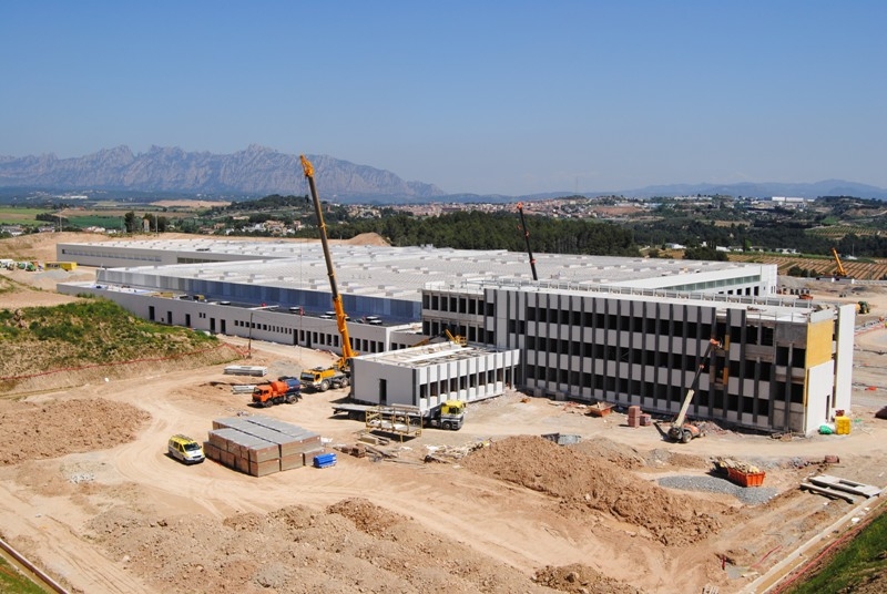 Obres de construcció del centre logístic d'ALDI