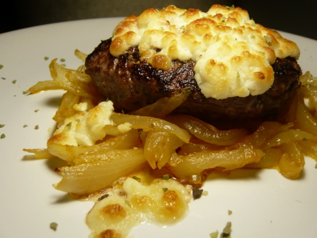 Hamburqueses amb ceba fumada