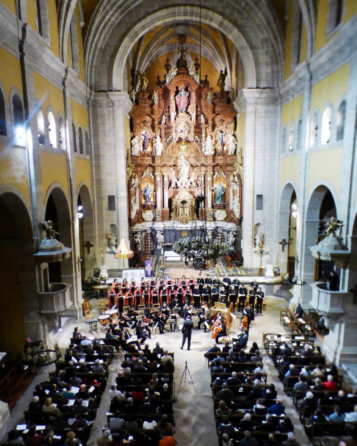 La basílica, l'escenari del concert de nou