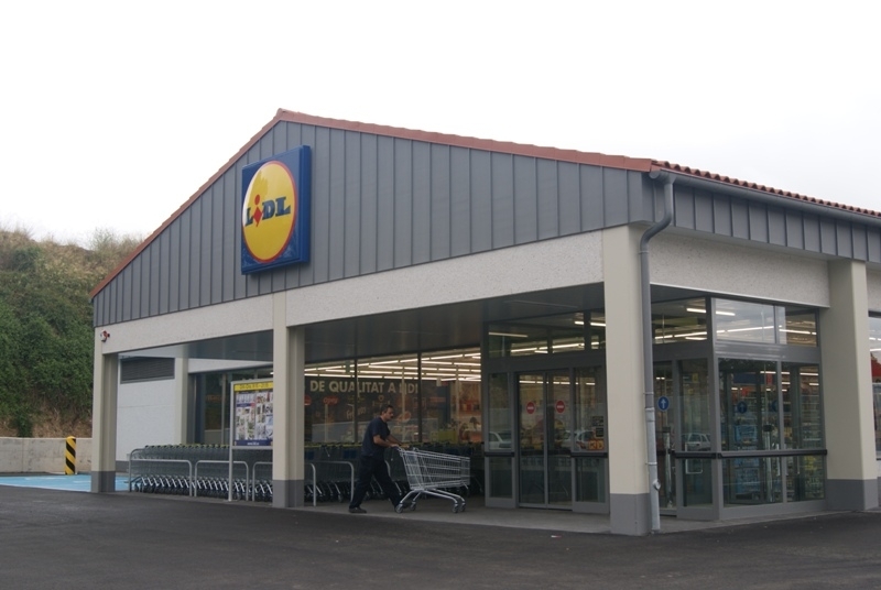 El supermercat de Lidl a Òdena