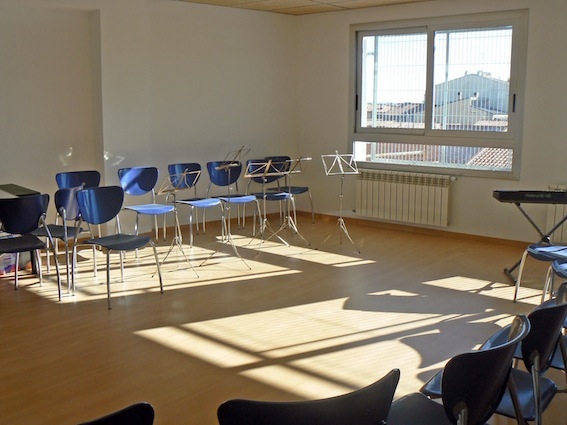 Interior de l'escola de múisca