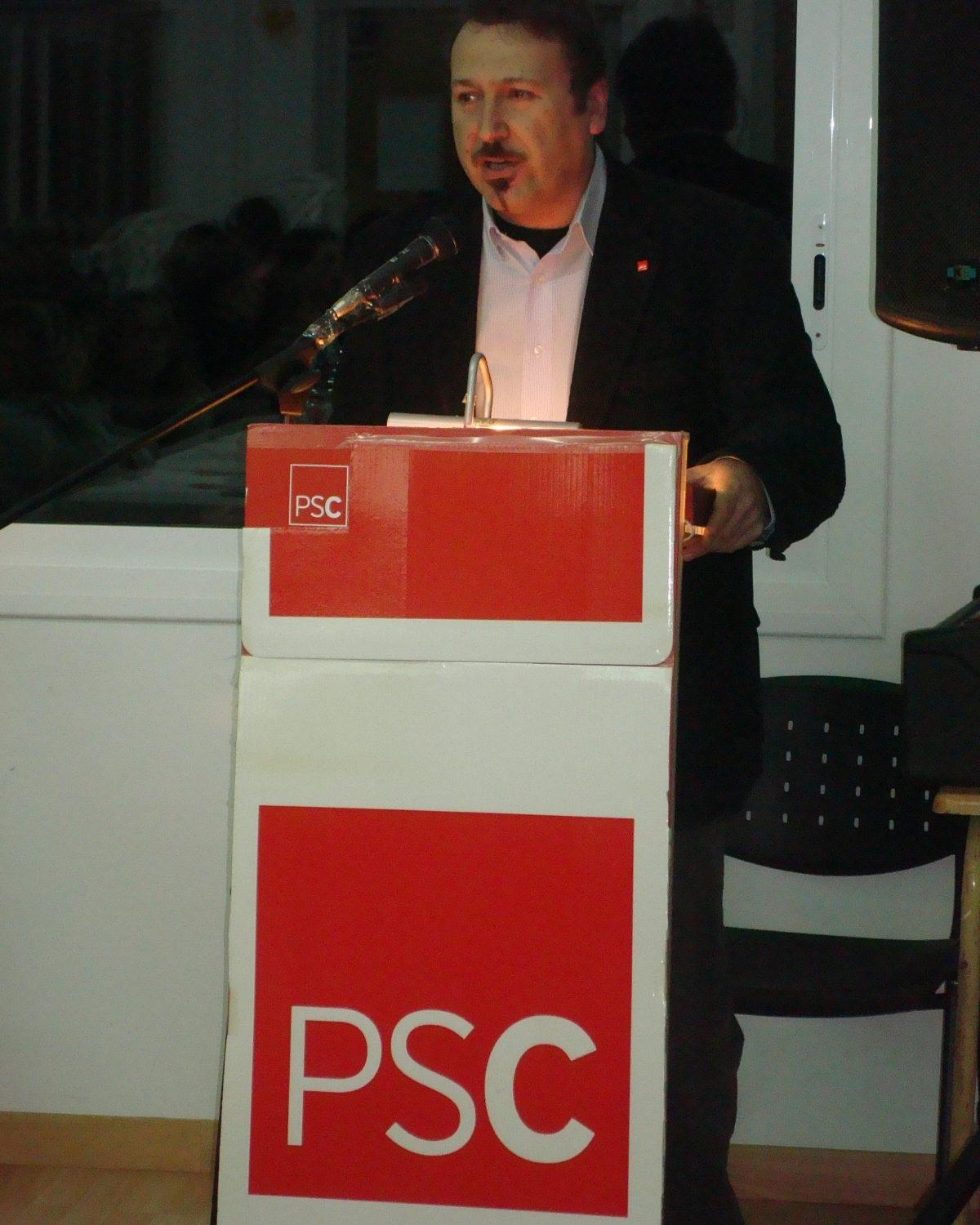 Monteagudo, en un acte de campanya del PSC