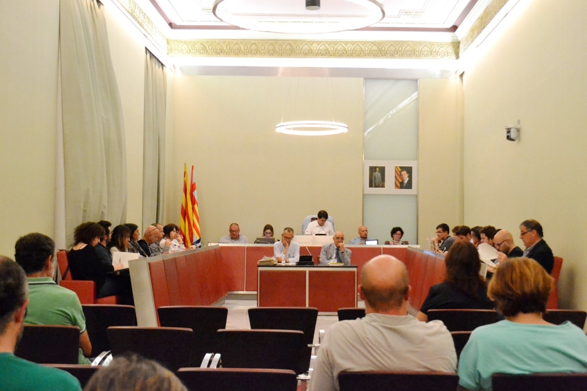 Un dels moments del ple del dimarts a Igualada