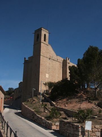 Vista de l'església de Santa Maria de Rubió