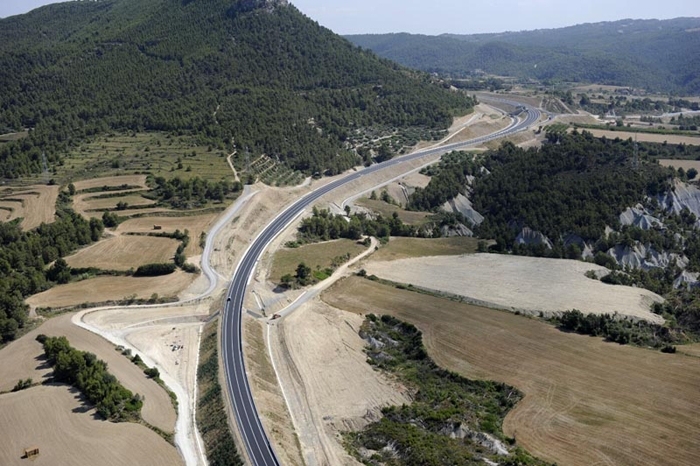 L'Eix Diagonal, al seu pas per Castellfollit del Boix