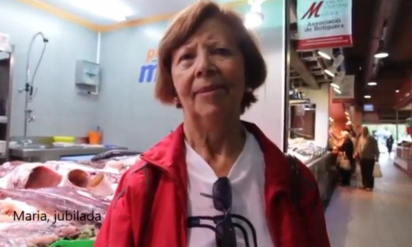 Una imatge del vídeo al Mercat de la Masuca