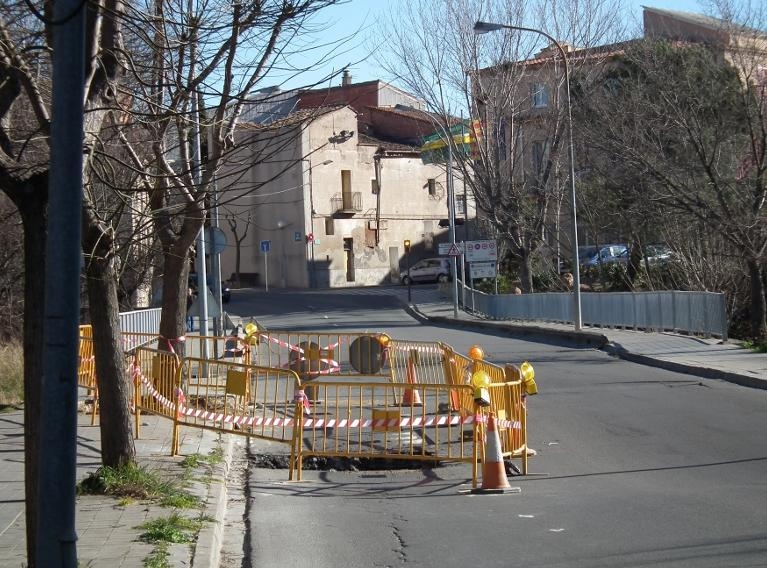 Esvoranc a l'Avinguda de Vilanova