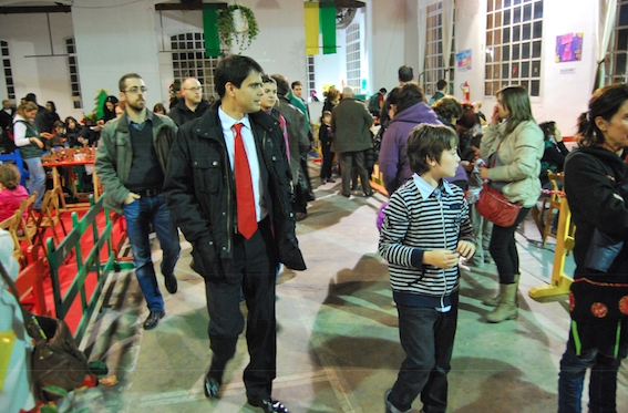 Marc Castells i Joan Requesens al Saló de la Infància