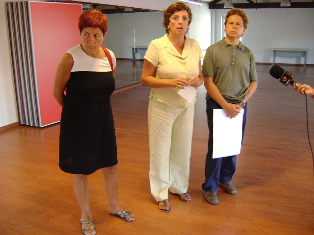 Pilar Salat, Montserrat Mateu i Xavier Figueres, regidors de l'equip de govern