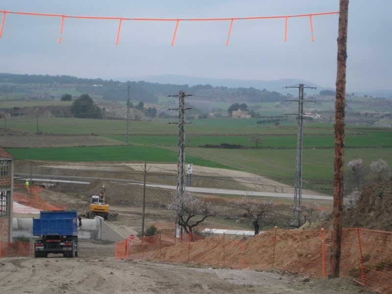 Inici de les obres a la ronda sud - imatge d'arxiu (aj.Montbui)