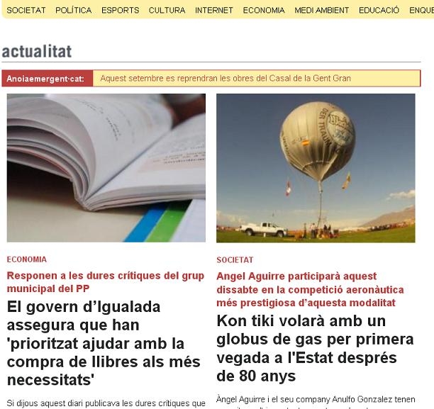 Portada de divendres, 31 d'agost