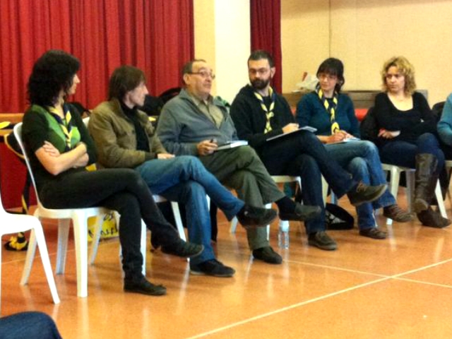 La del Pare Manel va ser la primera de les xerrades del cicle 'El Cau al Món'. Foto: Maria Valdívia