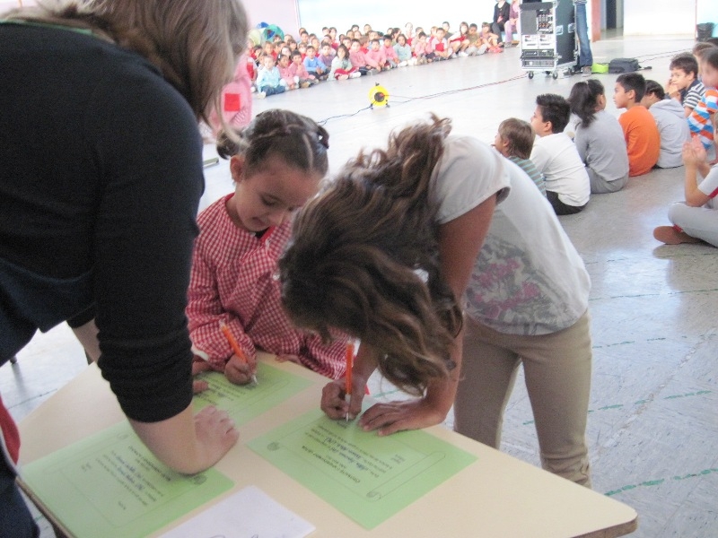 Apadrinament lector al Gabriel Castellà