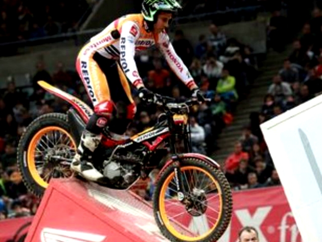 Toni Bou en l'última prova del campionat d'Espanya Indoor. Foto: Repsolmedia