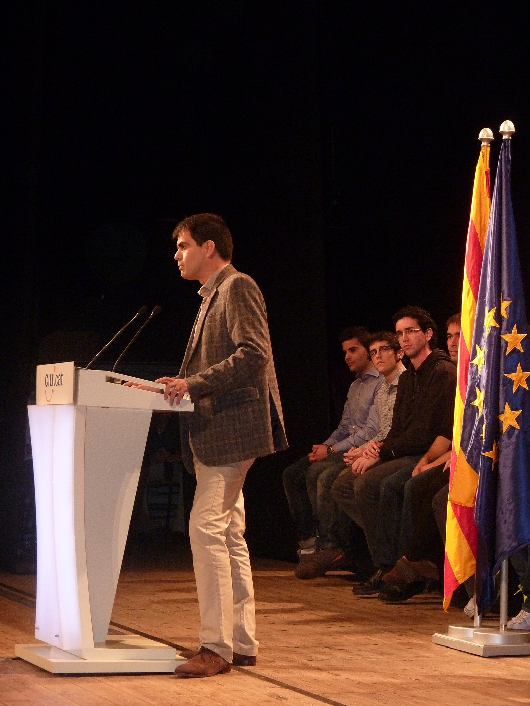 Marc Castells, alcalde d'Igualada, en la seva intervenció