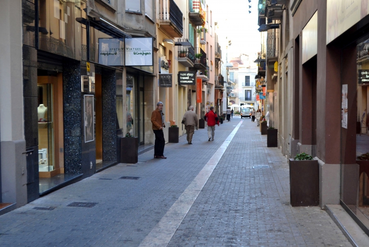 Subvencions obertes a empreses i comerços, com els del carrer de l'Argent, a la foto