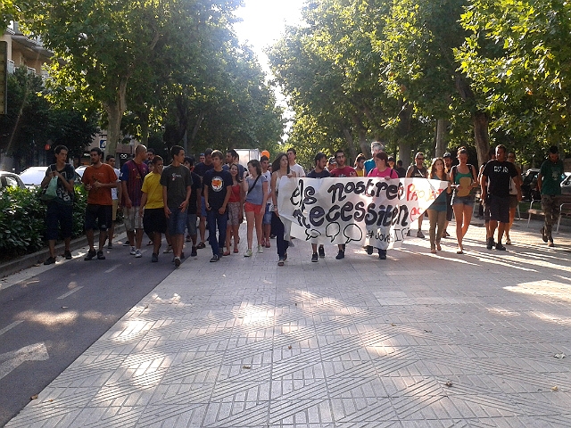 Manifestació dels joves per Igualada