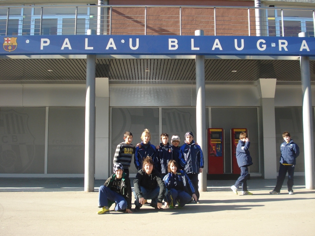 Benjamins de l'HC Montbui al Palau Blaugrana