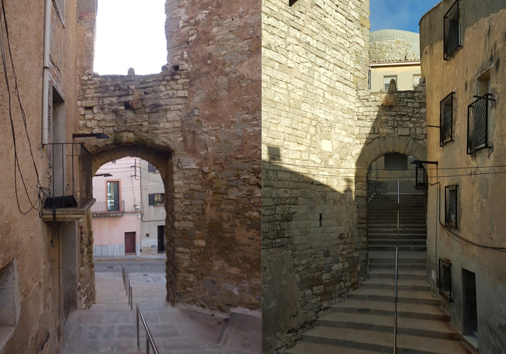 L'aspecte d'abans i després de la reforma executada per l'Ajuntament