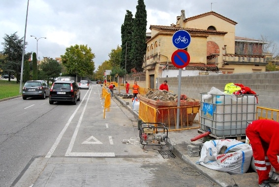 Ja han començat les obres en el carril bici