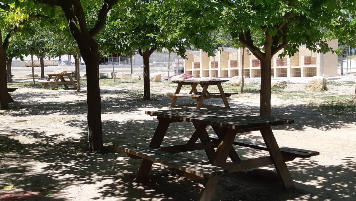 La zona de picnic del Parc Fluvial