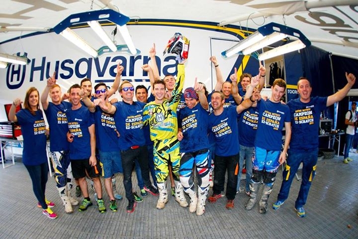 Jaume Betriu corre amb l'equip Husqvarna