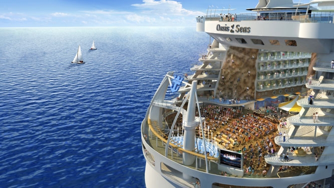 Simulació del 'Oasis of the Seas'