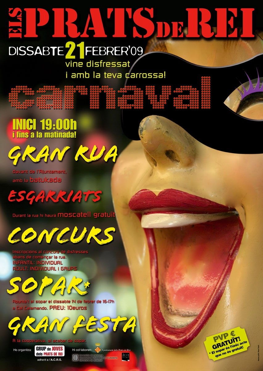 Cartell del Carnaval a Prats de Rei