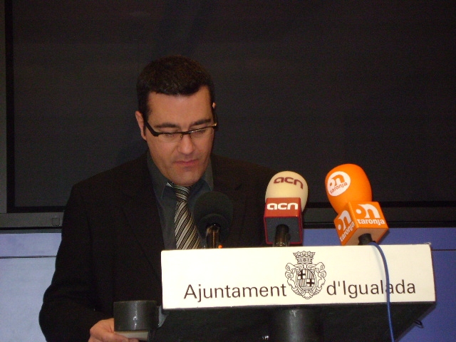 El tinent d'alcalde, Jordi Riba