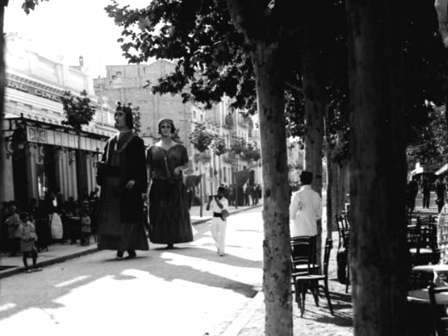 Fotografia antiga del Passeig Verdaguer