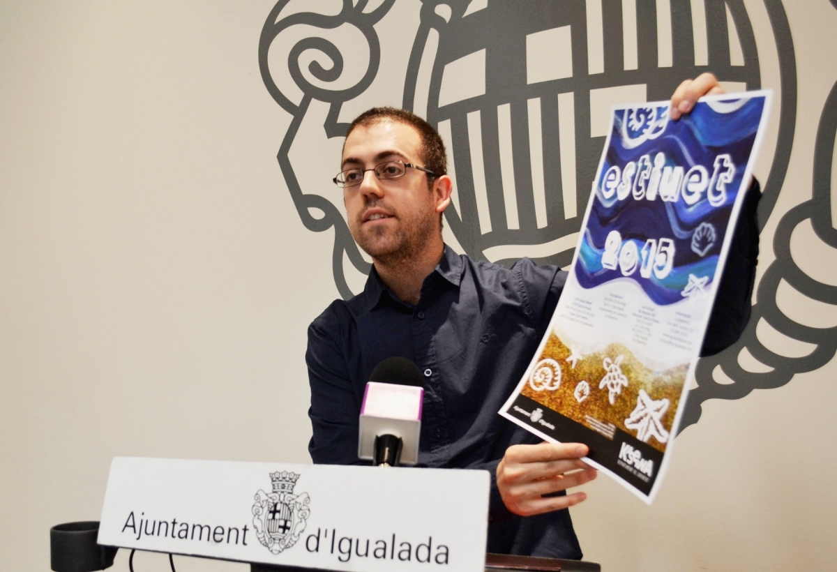 Joan Requesens, regidor de Joventut i Cooperació de l'Ajuntament, ha presentat el disseny d'enguany