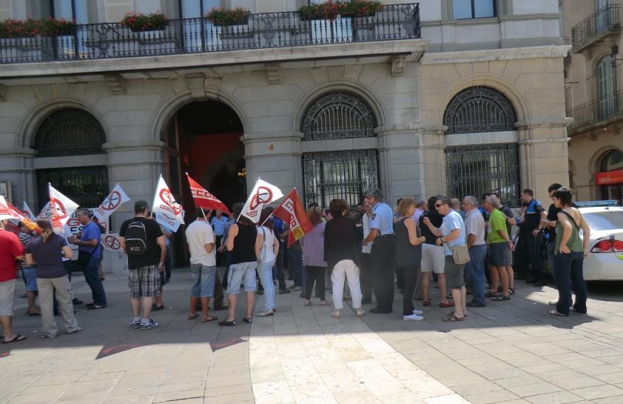 Concentració de divendres davant l'Ajuntament d'Igualada