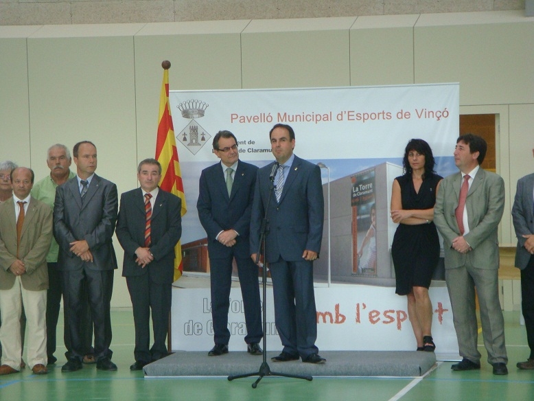 Artur Mas i Jaume Riba en l'acte inaugural